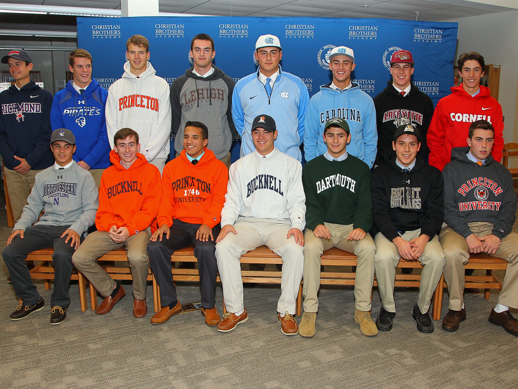 CBA athletes on signing day, Nov. 11, 2015