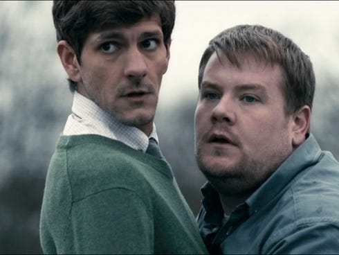 'The Wrong Mans' is available for streaming on Hulu. Mathew Baynton and James Corden star.