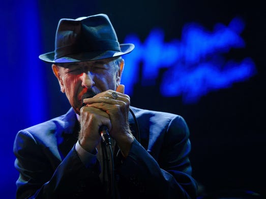 Leonard Cohen performs at the Auditorium Stravinski