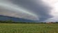 Wisconsin storm: The leading edge of a thunderstorm rolls above a farm in Suamico, Wis., on Monday. The photo was submitted to USA TODAY via Your Take at yourtake.usatoday.com