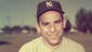 Portrait of American baseball player Yogi Berra in