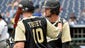 Vanderbilt infielder Will Toffey talks to shortstop