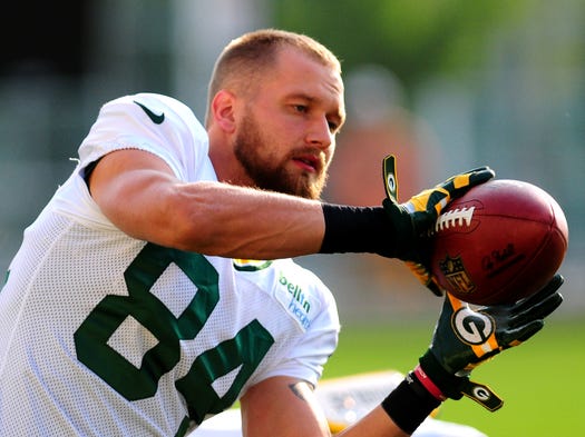 Green Bay Packers wide receiver Jared Abbrederis during training camp practice at Ray Nitschke Field, Thursday, July 31, 2014.