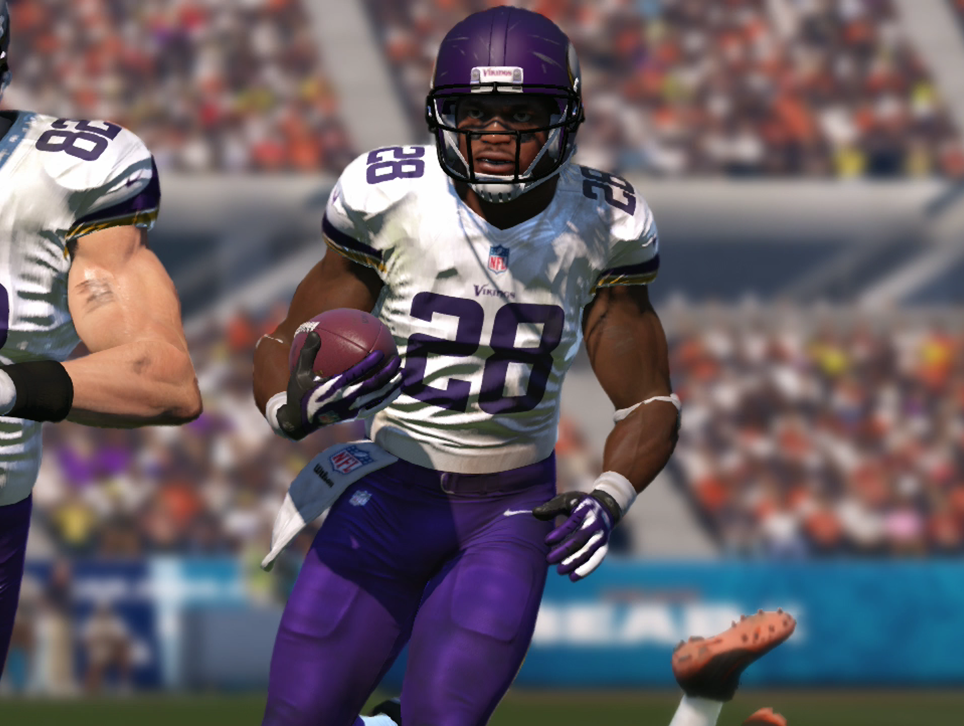 Minnesota Vikings running back Adrian Peterson appears in 'Madden NFL 15.'