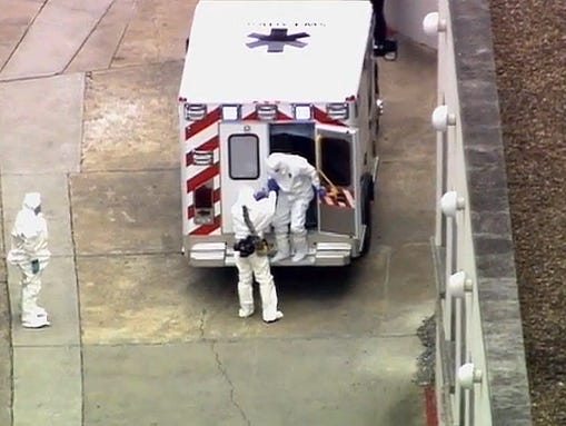 Ebola Patient 'Dr. Kent Brantly' Arrives At Atlanta Hospital! 1407083208000-AP-Ebola-Americans