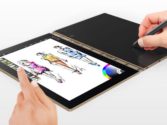 The Lenovo Yoga Book is a canvas for digital art, an