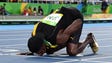 Aug. 19: Sprinting superstar Usain Bolt bid an emotional