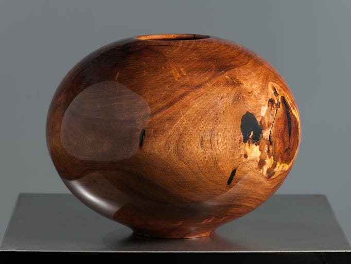Mesquite vase by Philip Moulthrop, 2014.