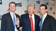 Eric Trump, Donald Trump and Donald Trump Jr. attend