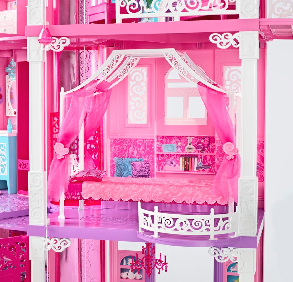 That's a lotta pink Peek at Barbie's new Dreamhouse