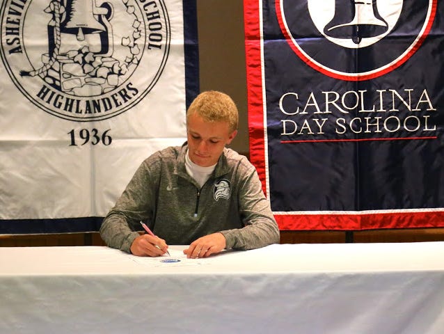 Carolina Day held a college-signing ceremony on Wednesday for golfer Candler Rice.