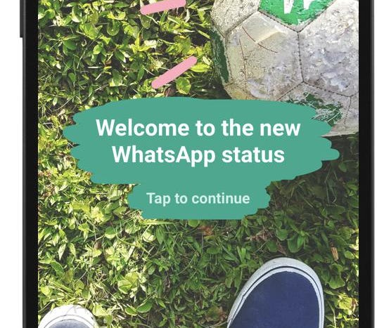 The revamped Status feature in WhatsApp.