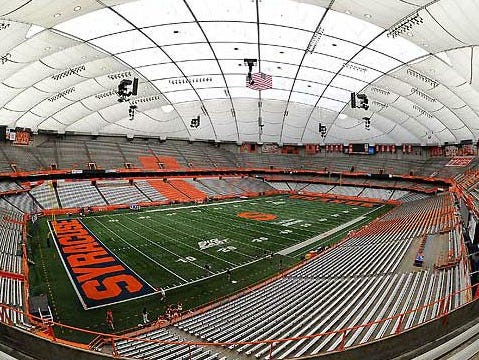 Carrier Dome, Syracuse University, which is the home to the NYSPHSAA football state championships.