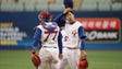 March 6: Pitcher Chun-Lin Kuo #75 and catcher Ta-Hung