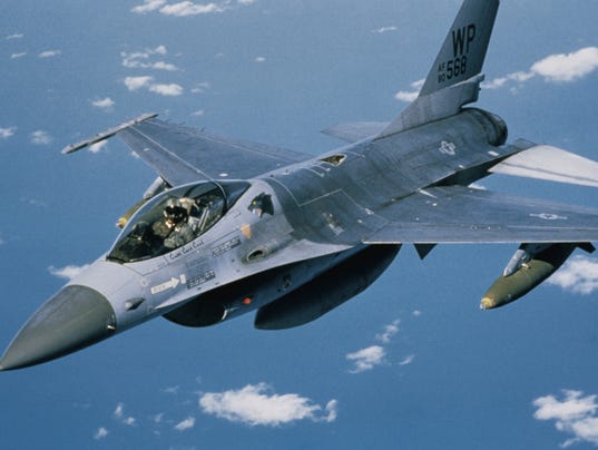 F-16 in flight