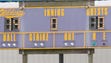 The Clarksville High School baseball field scoreboard