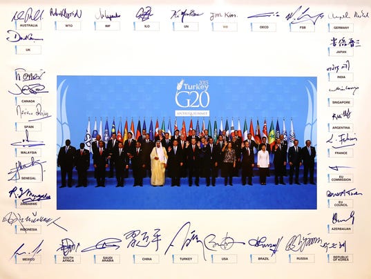 EPA TURKEY G20 SUMMIT POL TREATIES & ORGANISATIONS DIPLOMACY TUR