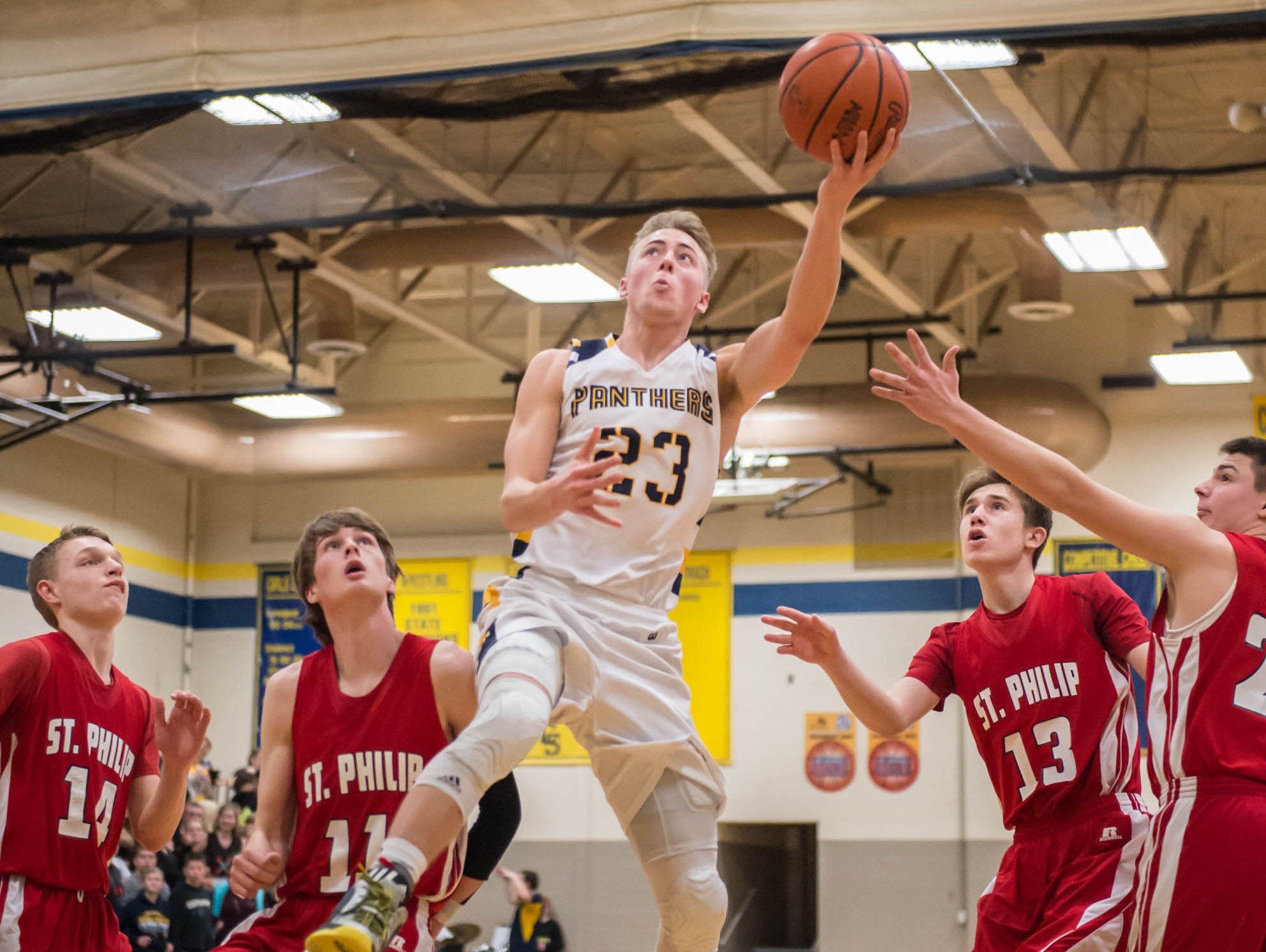 Climax-Scotts senior Dallas Froberg (23).