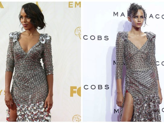 Kerry Washington walked the Emmys red carpet in a Marc