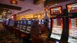 Some of the 2,000 slot machines at the del Lago Resort