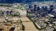 The Cumberland River flooded downtown Nashville May