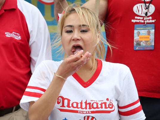 Hot Dog Eating Contest Winner Woman Hot Dog Eating Contest Winner Woman