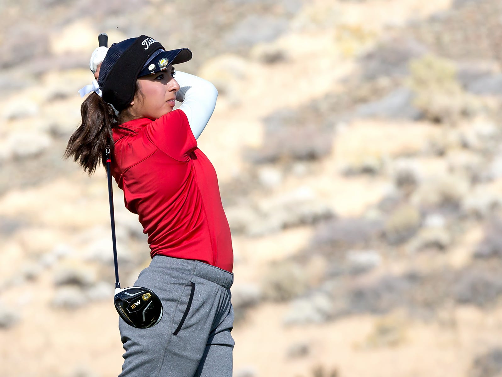 Victoria Estrada from Coronado won the 4A girls golf state title Tuesday