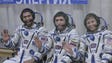 Members of an international space crew Sheikh Muszaphar