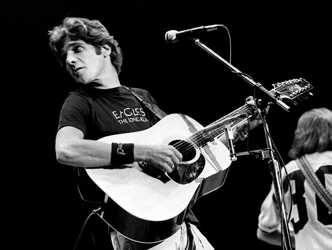 Glenn Frey of the Eagles performing in concert at Middle