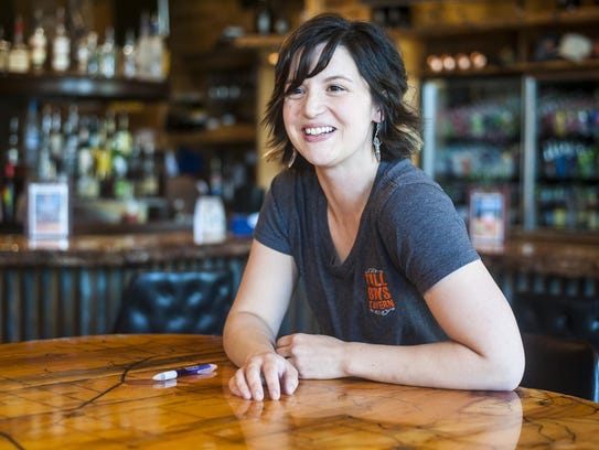 Liz Carr, co-owner of Tall Boys Tavern in Hobson, began