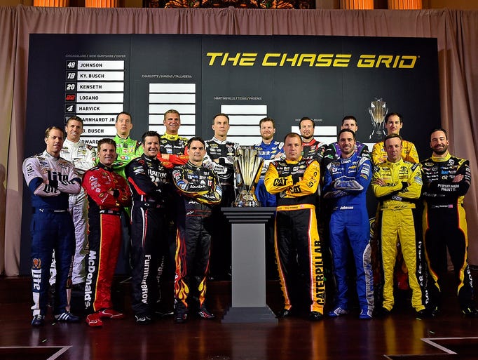 The 16 drivers that are contesting the 2015 Chase for
