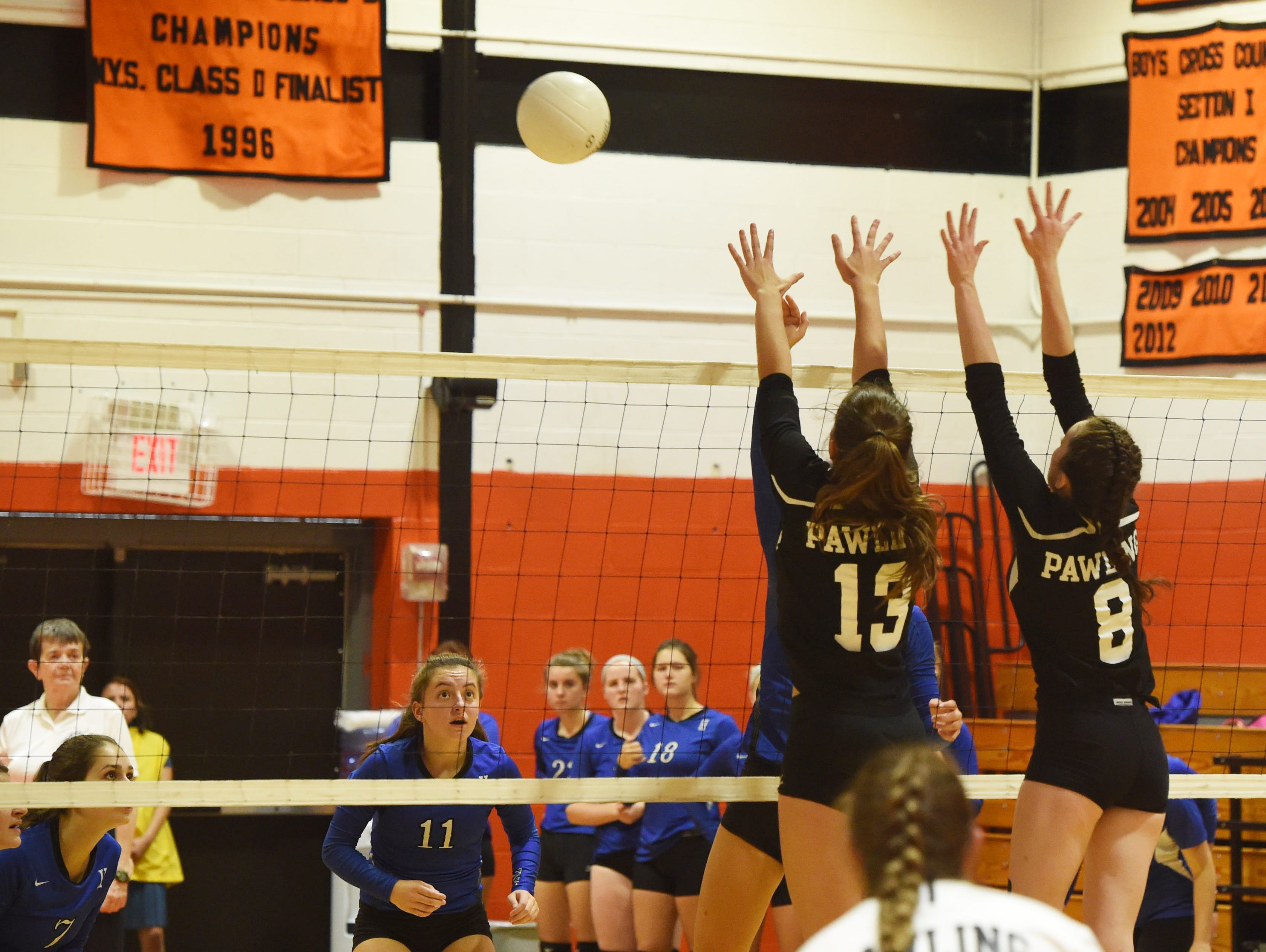 Scenes from Wednesday's volleyball game between Pawling and Haldane.