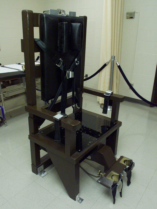 Governor should witness electric chair executions