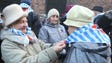 Holocaust survivors commemorate people killed by the