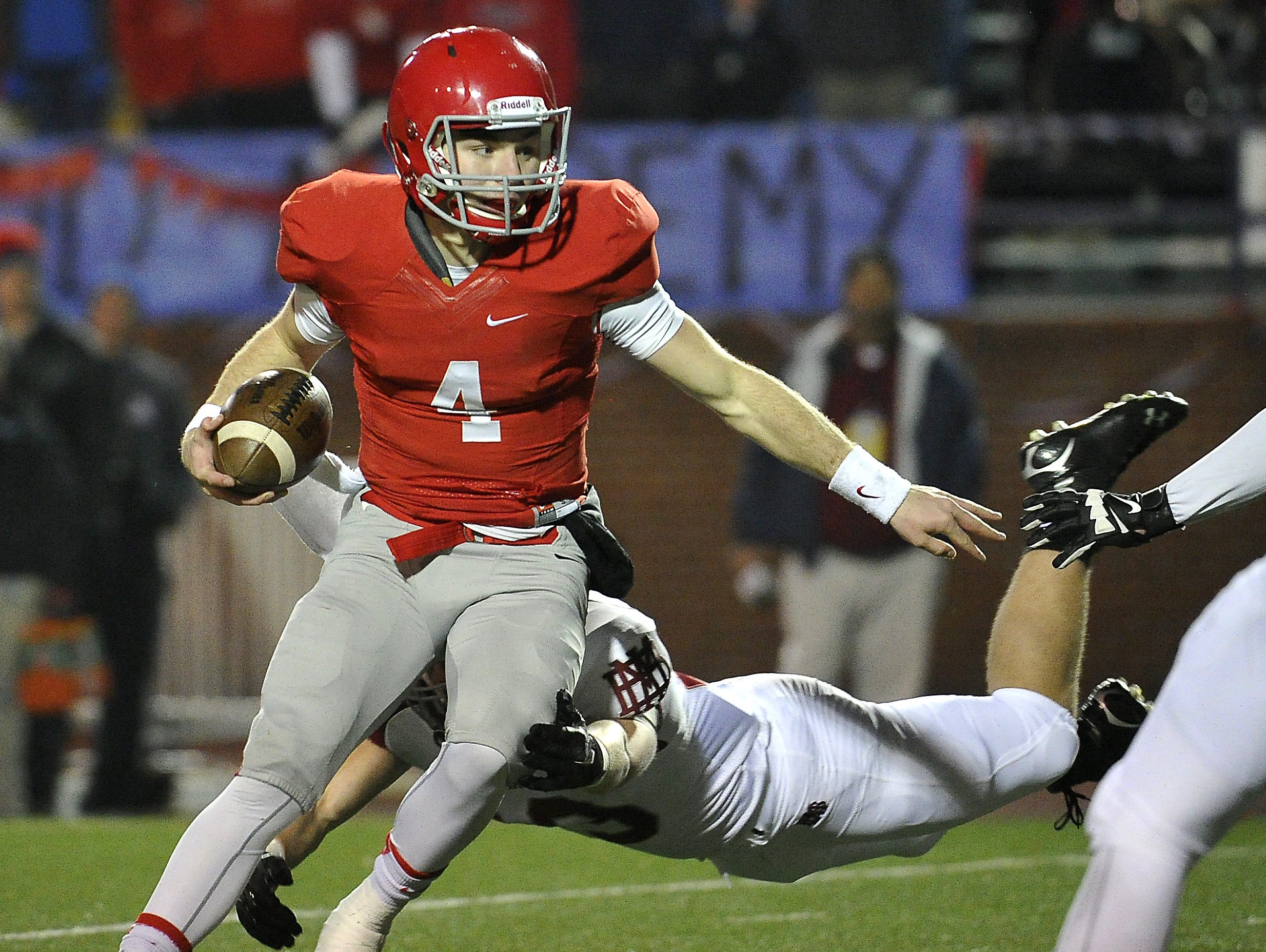 Brentwood Academy quarterback Jeremiah Oatsvall helped lead the Eagles to the Division II-AA state championship.