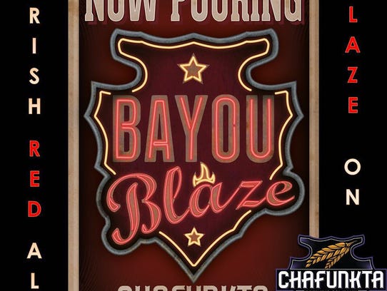 Chafunka's red Irish ale, Bayou Blaze.