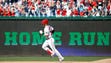 April 24: Bryce Harper rounds the bases after hitting