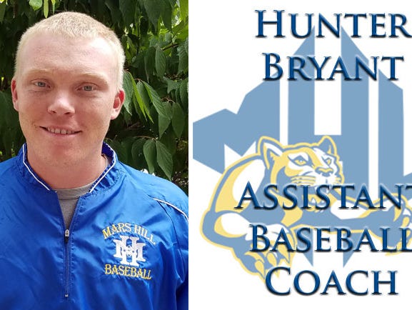 Erwin graduate Hunter Bryant is a new assistant baseball coach at Mars Hill.