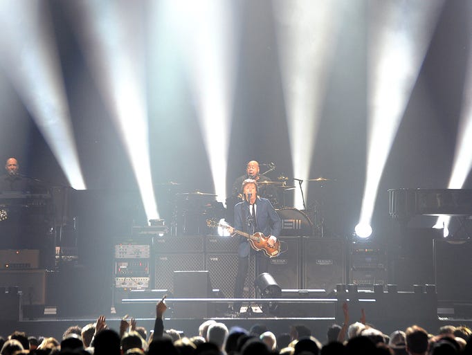 Paul McCartney performs a concert at Bridgestone Arena