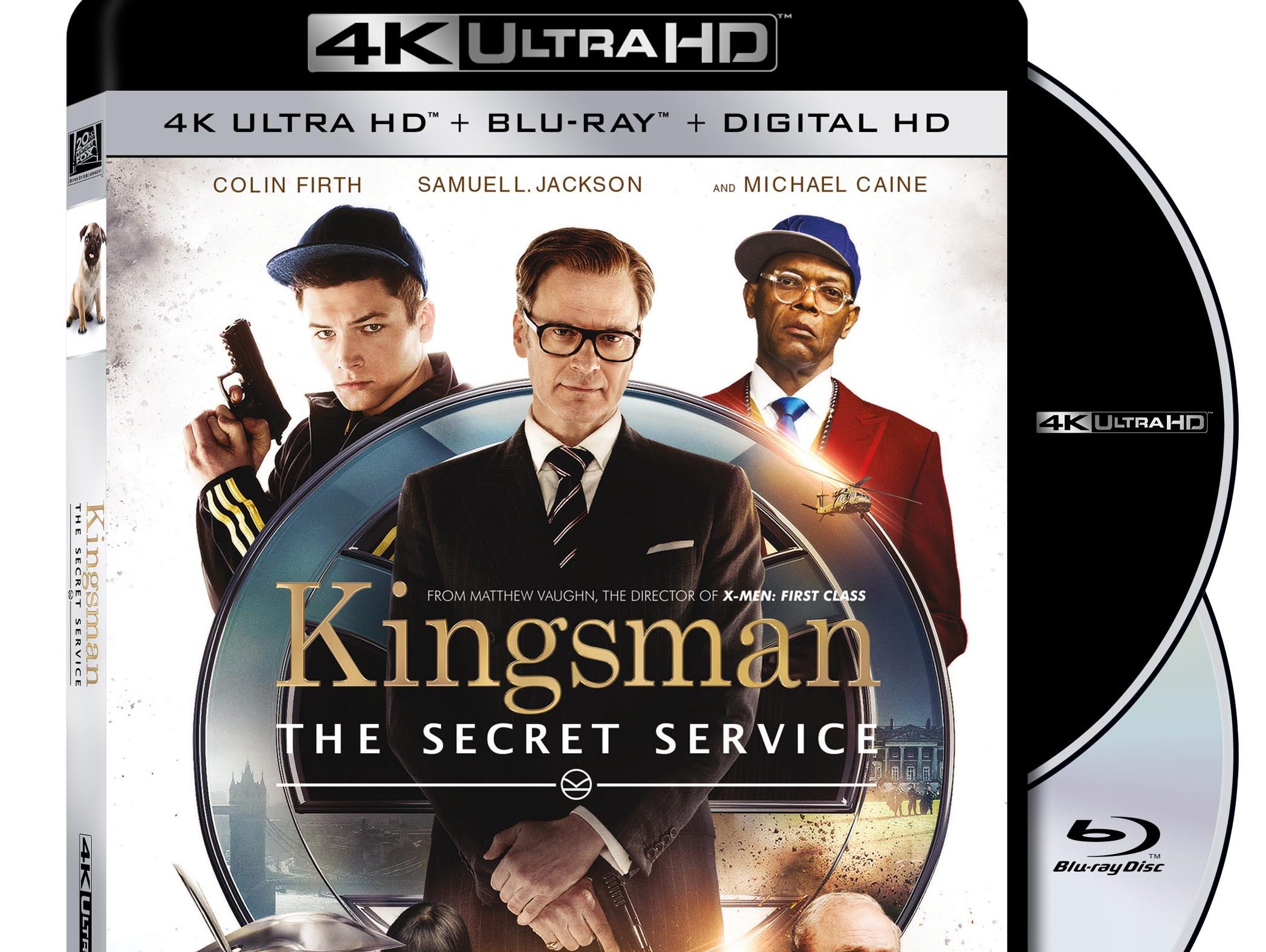 An image of 'Kingsman: The Secret Service' 4K Ultra HD Blu-ray Disc packaging