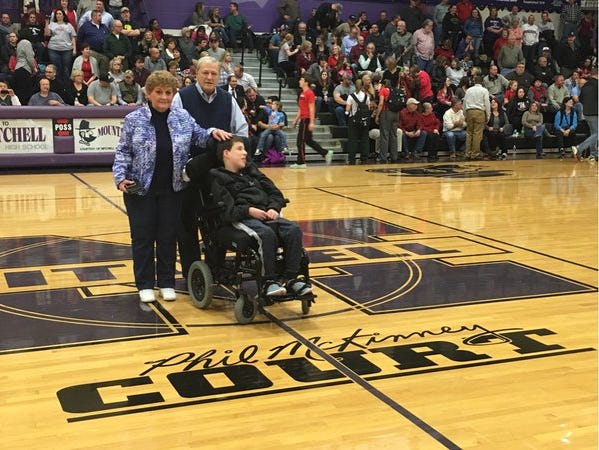 Mitchell named its basketball court for former coach Phil McKinney on Friday in Ledger.