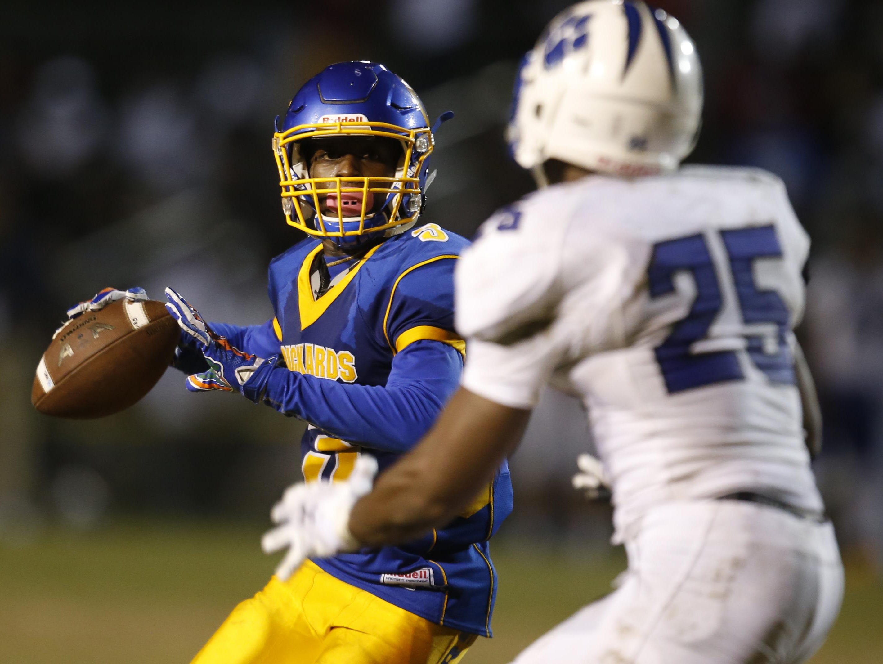 Rickards QB Marcus Riley accounted for 556 yards of offense and seven TDs in a 49-42 win over Godby last week. The Raiders close out their regular season tonight.