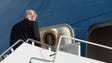 Trump boards Air Force One at Andrews Air Force Base