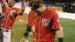 Harper gets doused by teammates after a walk-off hit