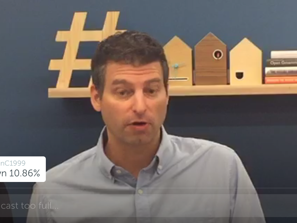 Twitter Chief Operating Officer Adam Bain on the third-quarter earnings call via Periscope.