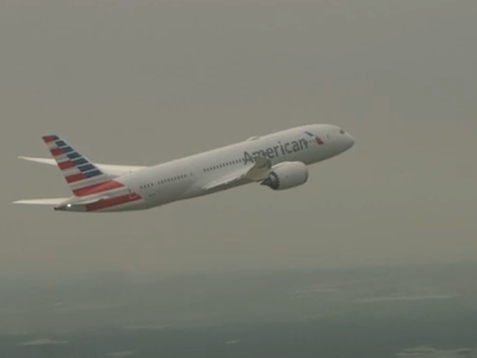MAY 7, 2015: American Airlines' newest Boeing 787 Dreamliner
