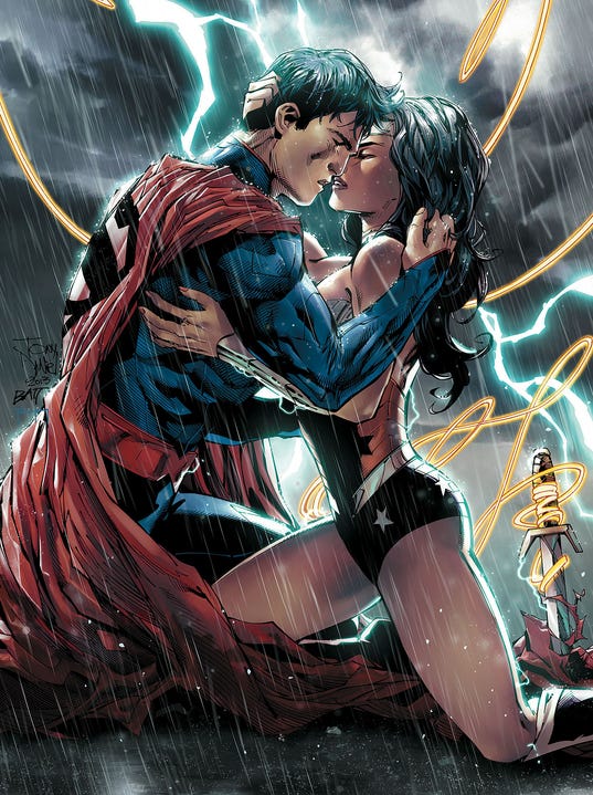 Supermanwonder Woman Love Superhero Style 