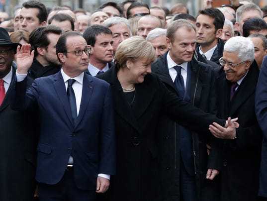 EPA FRANCE PARIS SOLIDARITY RALLY WAR CITIZEN INITIATIVE AND RECALL ACTS OF TERROR FRA