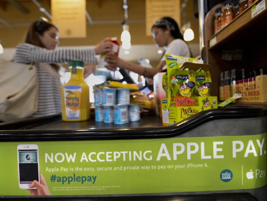 A Whole Foods shop in El Segundo, Calif., was among the first national outlets to accept Apple Pay when the Cupertino company's mobile payments system went live a few weeks ago.