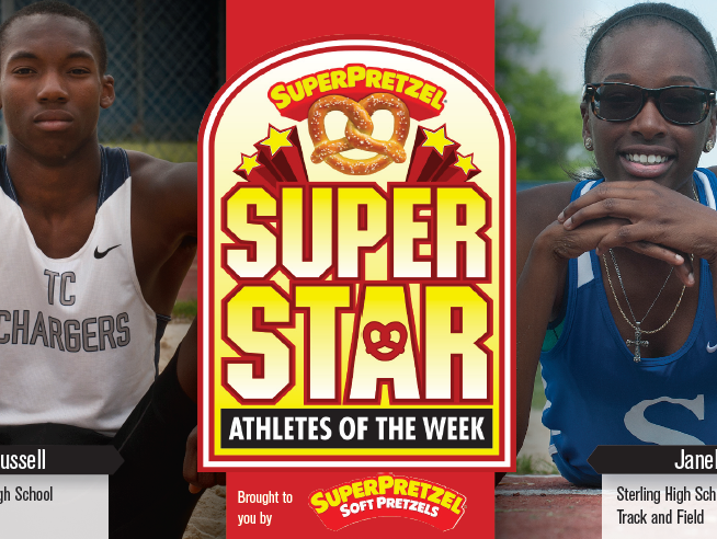 Larry Russell of Timber Creek High School track and field and Janell Rowe of Sterling High School track and field.
